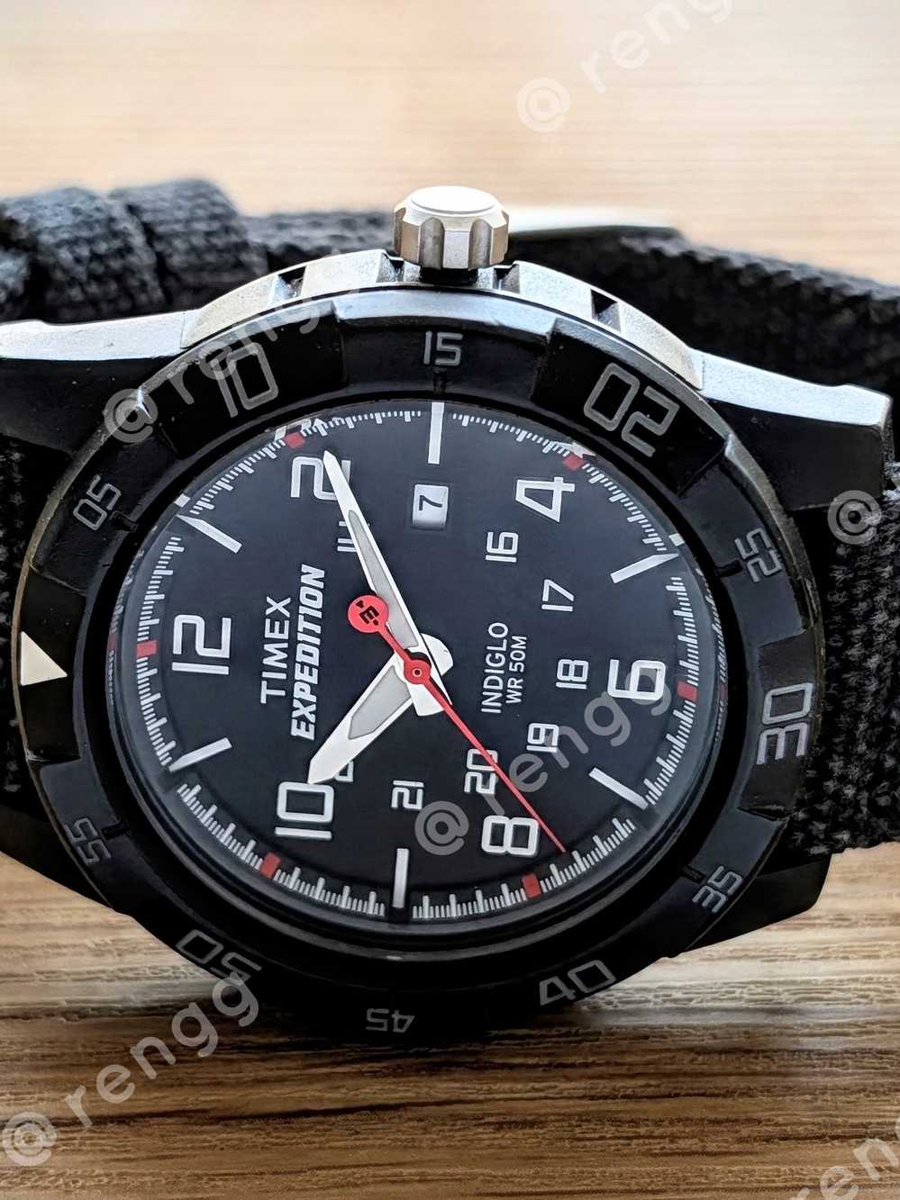 43mm Timex Expedition Men’s Black Nylon Strap Watch - Black Dial